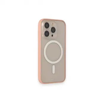 İphone 14 Pro Max Kılıf Grand Magneticsafe Kapak - Pembe