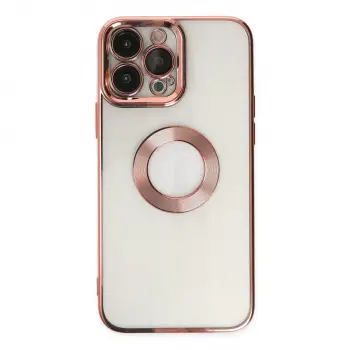 İphone 14 Pro Max Kılıf Slot Silikon - Rose Gold