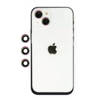 İphone 14 Shine Kamera Lens - Rainbow