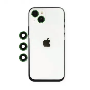 İphone 14 Shine Kamera Lens - Yeşil