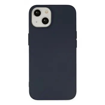 İphone 15 Kılıf Nano İçi Kadife Silikon - Lacivert
