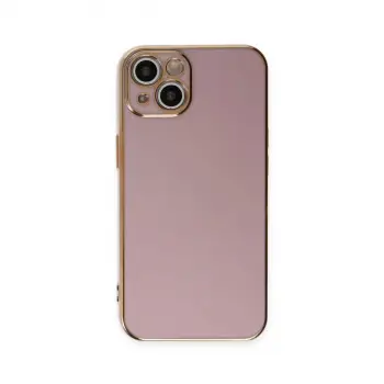 İphone 15 Kılıf Volet Silikon - Mor