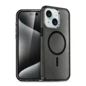 İphone 15 Plus Kılıf  Magsafe Kapak - Siyah