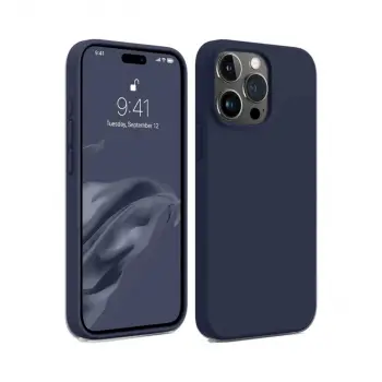 İphone 15 Pro Kılıf First Silikon - Lacivert