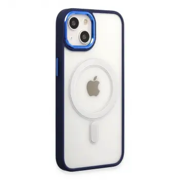 İphone 15 Pro Kılıf Room Magneticsafe Silikon - Lacivert