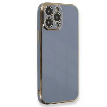 İphone 15 Pro Kılıf Volet Silikon - Mavi