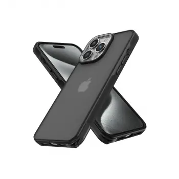 İphone 15 Pro Max Kılıf Elegant Kapak - Siyah