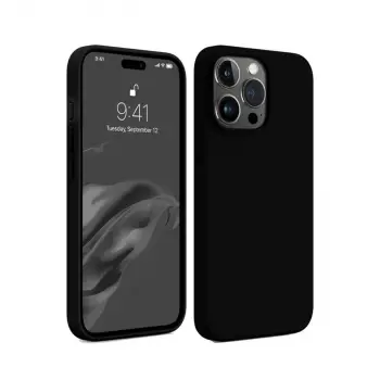 İphone 15 Pro Max Kılıf First Silikon - Siyah