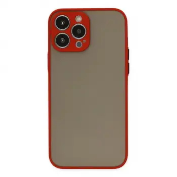 İphone 15 Pro Max Kılıf Montreal Silikon Kapak - Kırmızı