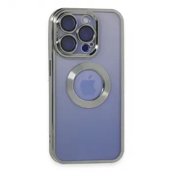 İphone 15 Pro Max Kılıf Slot Silikon - Gümüş