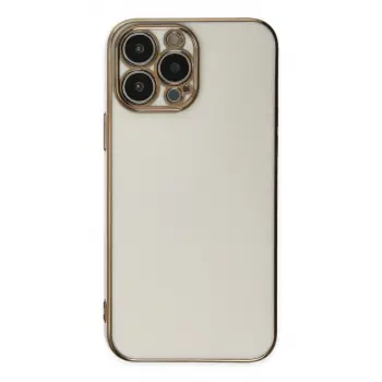 İphone 15 Pro Max Kılıf Volet Silikon - Beyaz