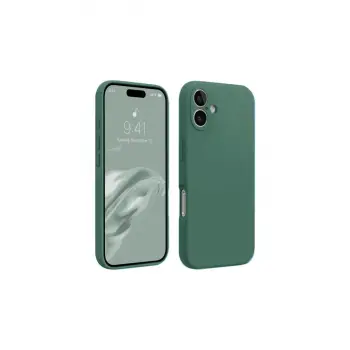 İphone 16 Kılıf First Silikon - Koyu Yeşil