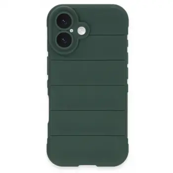 İphone 16 Kılıf Optimum Silikon - Koyu Yeşil