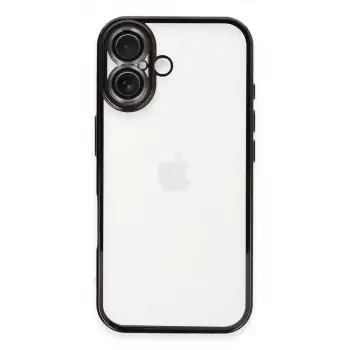 İphone 16 Kılıf Razer Lensli Silikon - Siyah
