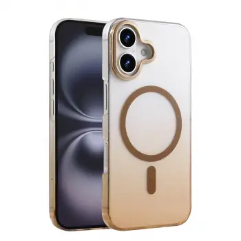 İphone 16 Plus Glossy Magsafe Kapak - Çöl Titanyum