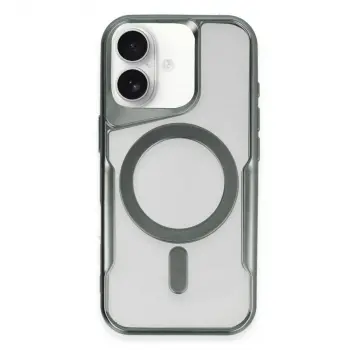 İphone 16 Plus Kılıf Boyi Magsafe Silikon Kapak - Yeşil