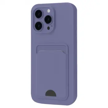 İphone 16 Plus Kılıf Kelvin Kartvizitli Silikon - Lila
