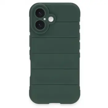 İphone 16 Plus Kılıf Optimum Silikon - Koyu Yeşil