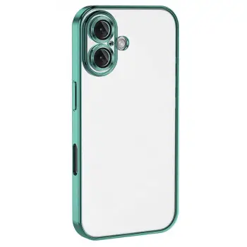İphone 16 Plus Kılıf Razer Lensli Silikon - Turkuaz