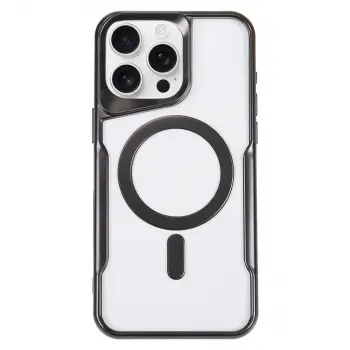 İphone 16 Pro Kılıf Boyi Magsafe Silikon Kapak - Siyah