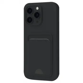 İphone 16 Pro Max Kılıf Kelvin Kartvizitli Silikon - Siyah