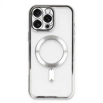 İphone 16 Pro Max Kılıf Kross Magneticsafe Kapak - Gümüş
