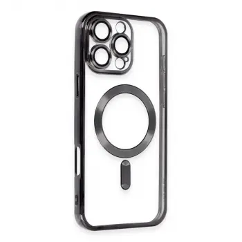 İphone 16 Pro Max Kılıf Kross Magneticsafe Kapak - Siyah