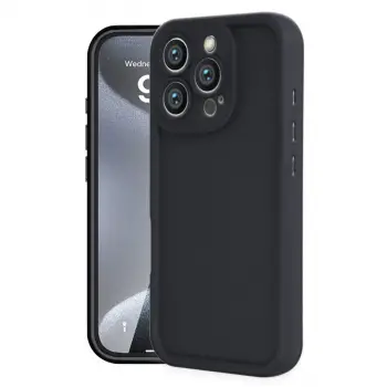 İphone 16 Pro Max Kılıf Viera Silikon - Siyah
