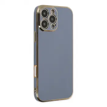 İphone 16 Pro Max Kılıf Volet Silikon - Mavi