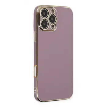 İphone 16 Pro Max Kılıf Volet Silikon - Mor