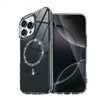 İphone 16 Pro Max Live Diamond Magsafe Kapak - Siyah