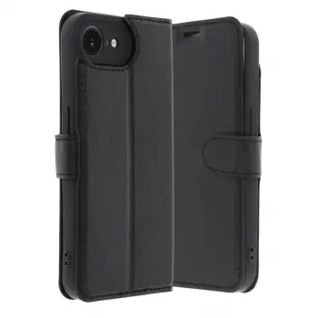 İphone 16e Kılıf Trend S Plus Kapaklı Kılıf - Siyah