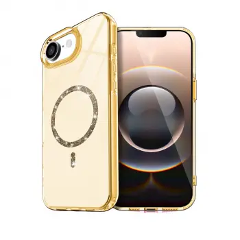 İphone 16e Live Diamond Magsafe Kapak - Sarı