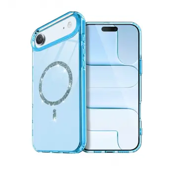 İphone 17 Air Live Diamond Magsafe Kapak - Mavi