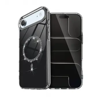 İphone 17 Air Live Diamond Magsafe Kapak - Siyah
