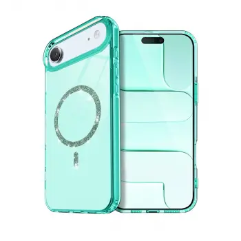 İphone 17 Air Live Diamond Magsafe Kapak - Yeşil