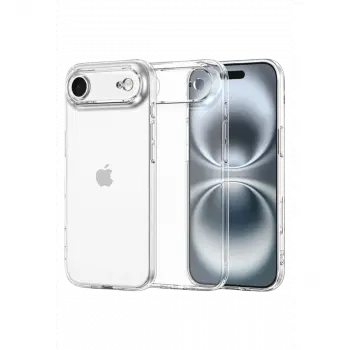 İphone 17 Air Lüx Şeffaf Silikon - Şeffaf