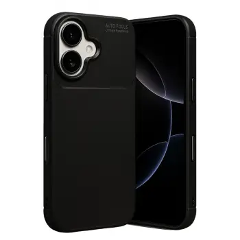 İphone 17 Auto Focus Karbon Kapak - Siyah