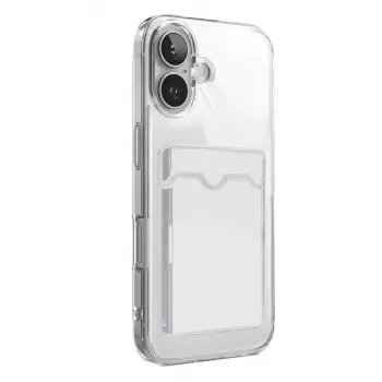 İphone 17 Kart Şeffaf Silikon - Şeffaf