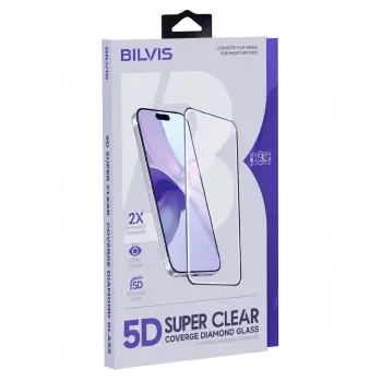 İphone 17 Pro Max Bilvis 5d Super Clear Diamond Cam Ekran Koruyucu
