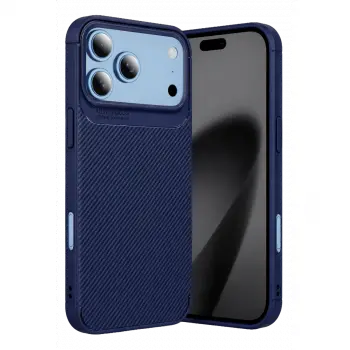 İphone 18 Pro Auto Focus Karbon Kapak - Lacivert