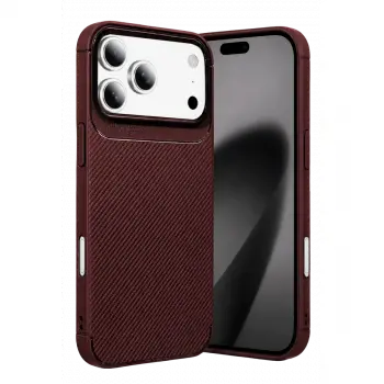 İphone 18 Pro Max Auto Focus Karbon Kapak - Bordo