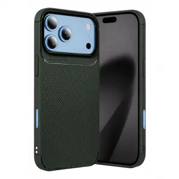 İphone 18 Pro Max Auto Focus Karbon Kapak - Yeşil