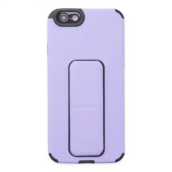 İphone 6 Kılıf Mega Standlı Silikon - Lila