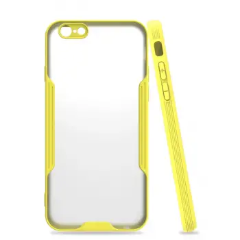 İphone 6 Kılıf Platin Silikon - Sarı