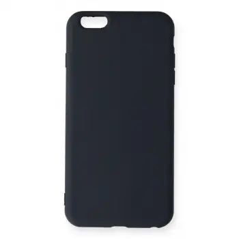 İphone 6 Plus Kılıf Nano İçi Kadife Silikon - Lacivert