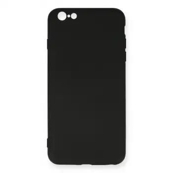 İphone 6 Plus Kılıf Nano İçi Kadife Silikon - Siyah