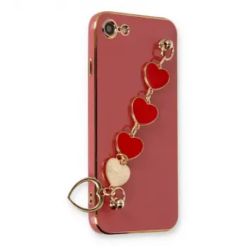 İphone 7 Kılıf Esila Silikon - Kırmızı