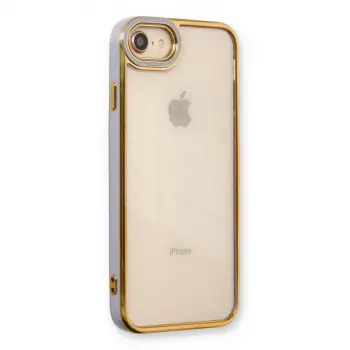 İphone 7 Kılıf Liva Lens Silikon - Lila