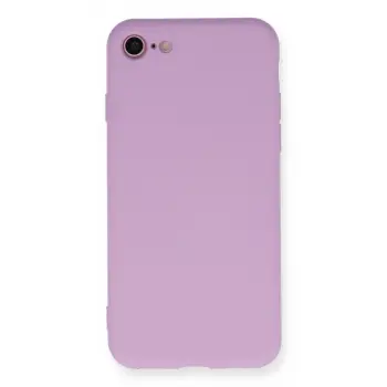 İphone 7 Kılıf Nano İçi Kadife Silikon - Lila